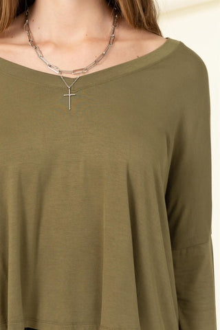 V-Neck Loose Fit Top