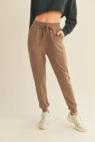 Mocha Soft Touch Relaxed Jogger