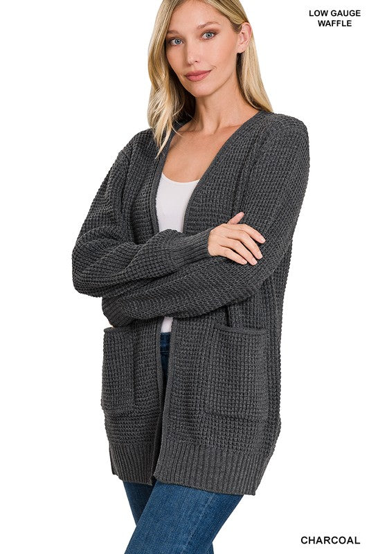 Waffle Knit Cardigan