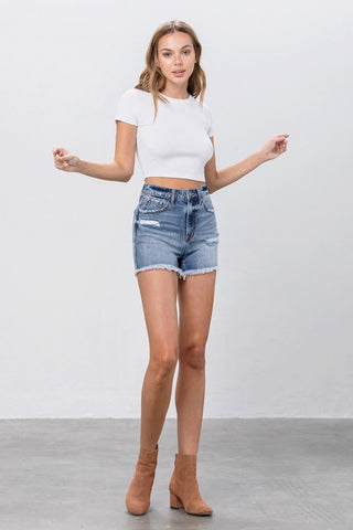 Insane Gene Joan High Rise Mom Shorts