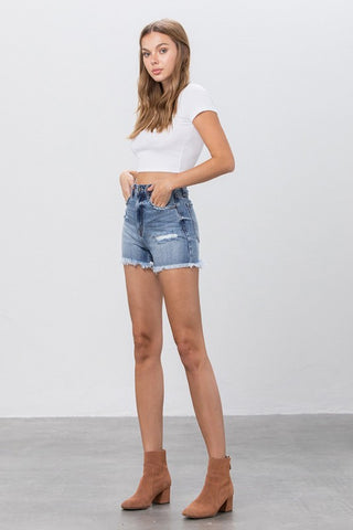 Insane Gene Joan High Rise Mom Shorts