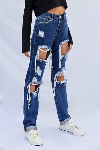 HIGH WAISTED BAGGY JEANS