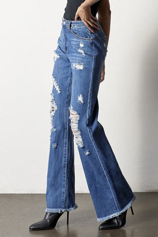 Insane Gene Monica Distressed Dad Jeans