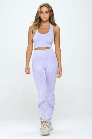 Seamless Two Piece Mineral Wash Active Set