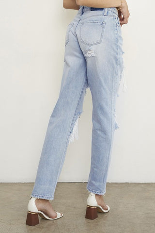 Insane Gene Ramone High Rise Heavy Destroyed Jeans