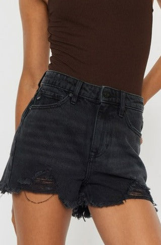 Kancan Sam High Rise Denim Shorts