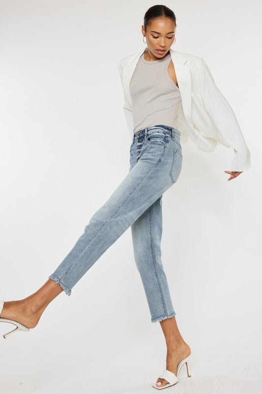 Kancan Tabitha High Rise Straight Jeans
