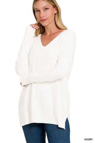 Front Seam Sweater