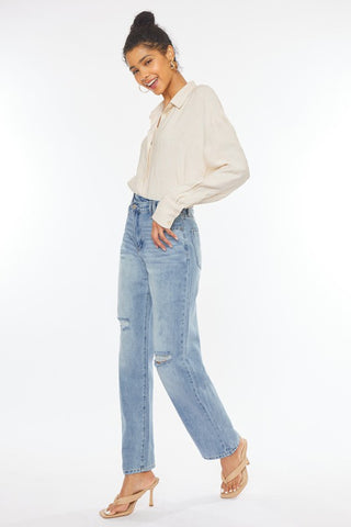 Kancan 90's Wide Leg Straight Jeans