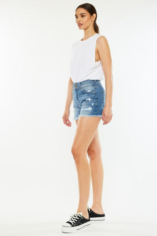 Kancan Santana High Rise Mom Shorts