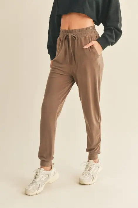 Mocha Soft Touch Relaxed Jogger