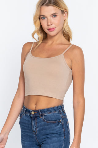 Crop Cami with Removable Padding