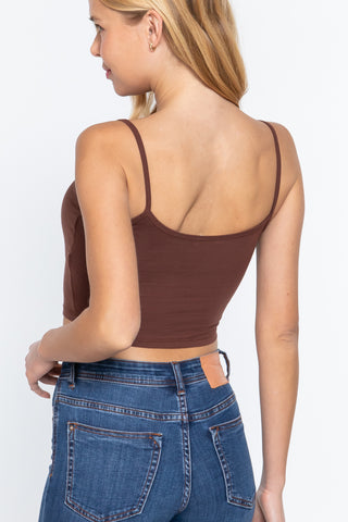 Crop Cami with Removable Padding