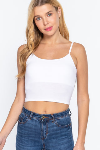 Crop Cami with Removable Padding