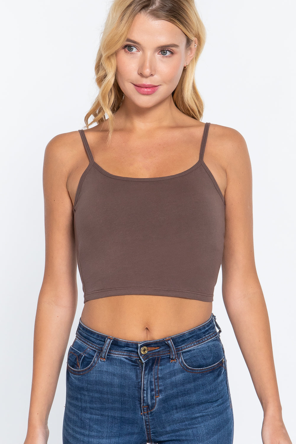 Crop Cami with Removable Padding