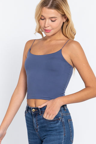 Thin Strap Cropped Cami