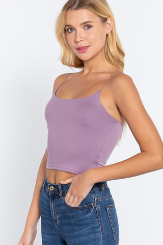 Thin Strap Cropped Cami